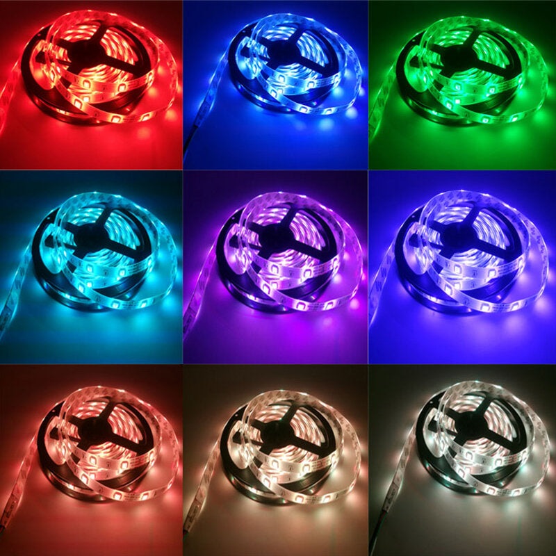 With IR Remote Controller & Receiver LED Strip Rgb Led Strip Remote Controls LED Strip Color Changing Strip Lights SMD 5050 LED Strip Flexible LIght Full Kit