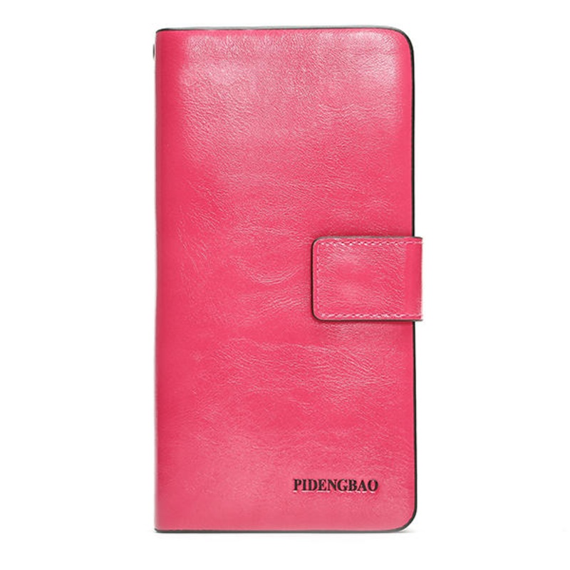 6 Inches Cell Phone Women 12 Card Slots Cell Phone Wallet Purse PU Credit Card Wallet