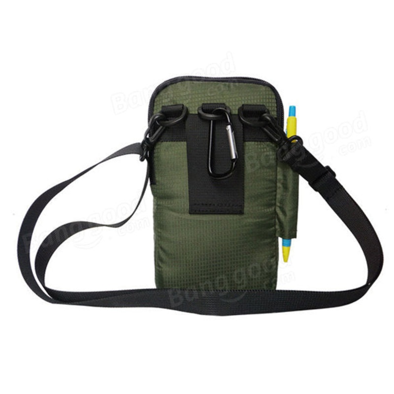 7” Cellphone Waterproof Nylon Crossbody Bag Outdoor Shoulder Waist Bag For Woman Man