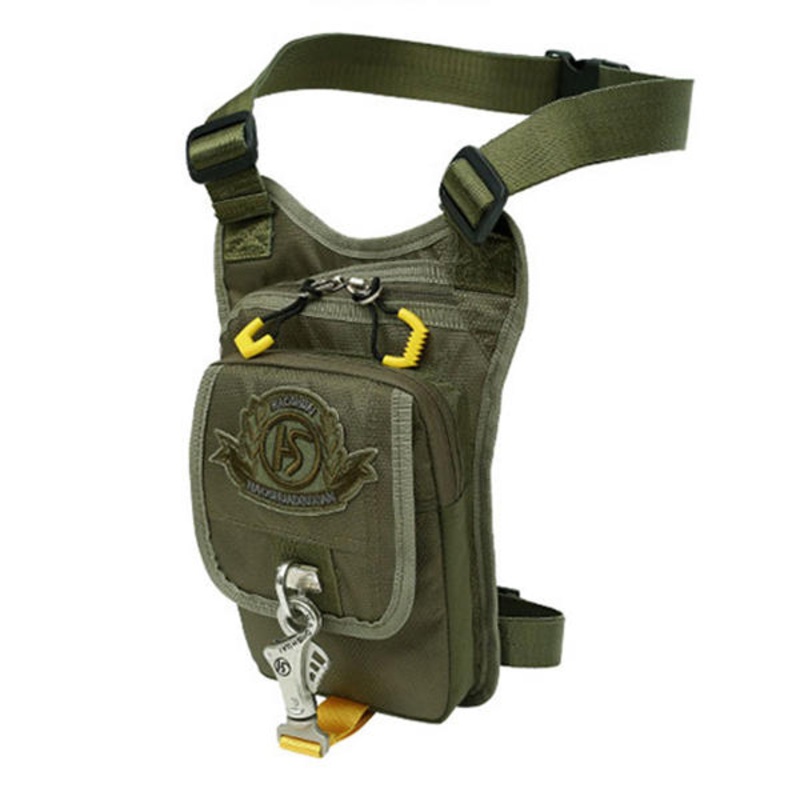 Men Waterproof Multifunctional Outdoor Sport Riding Climbing Leg Bag Chest Shoulder Crossbody Bag