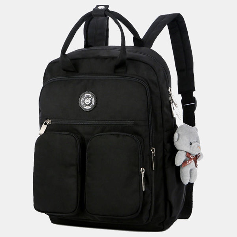 Women Girl Small Pure Color Cute Daily Casual Outdoor Bag Backpack School Bag Student