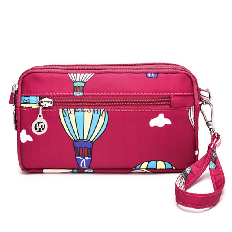 Women Nylon Colorful Multi-level Casual Wallet Purse Shoulder Bag Messenger bag Crossbody Bag