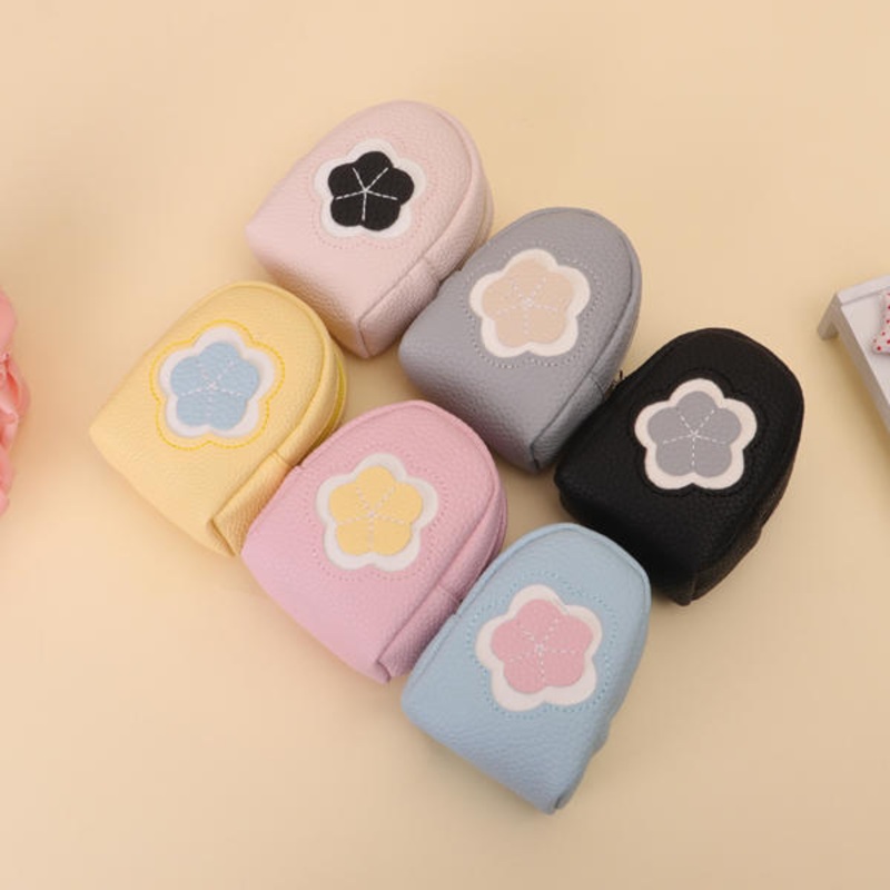 Women Quality PU Leather Cute Floral Pattern Change Wallet Coin Purse Card Holder