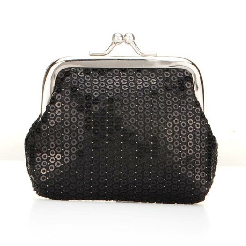 Women Small Coin Wallet Sequins Candy-colored Coins Wedding Gift
