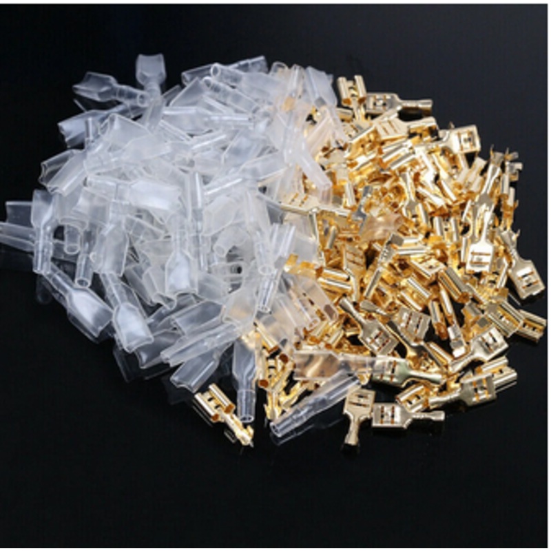 2.8/4.8/6.3mm Crimp Terminals Electrical Insulated Female Male Wire Connector Spade Connectors Terminals Kit – 1000PCS