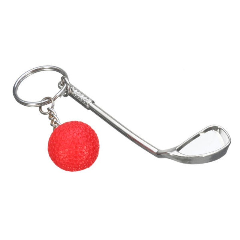 EDC Gadgets Mini Golf Racket and Ball Key Ring Chain Keyfob Keychain
