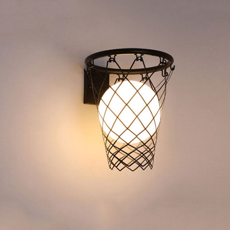 Nordic Creative Wall Lamp Living Room Corridor Pub Bedroom Study Children’s Room Personalized Basketball Wall Lamp