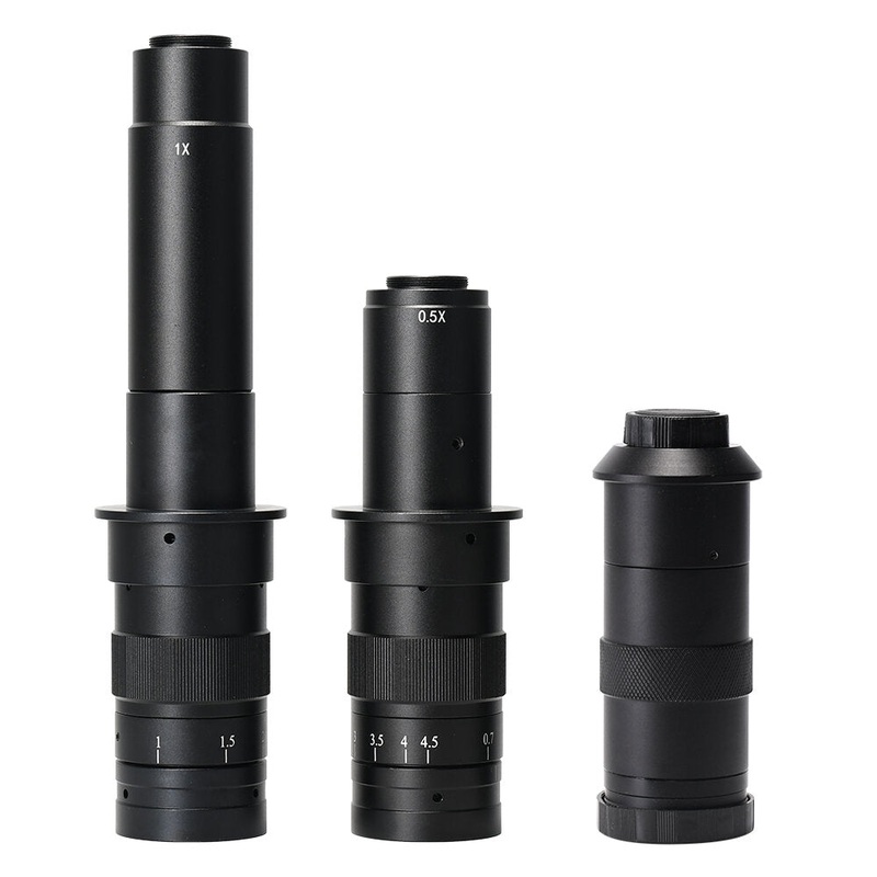 130X 180X 300X Industrial Adjustable Monocular Zoom CS C mount Lens HDMI Video Microscope Camera