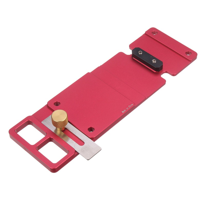 Aluminum Alloy Track Saw Square Woodworking 90 Degree Angle Stop Positioning Limiting Clamp for Electric Circular Saw Guide Rail