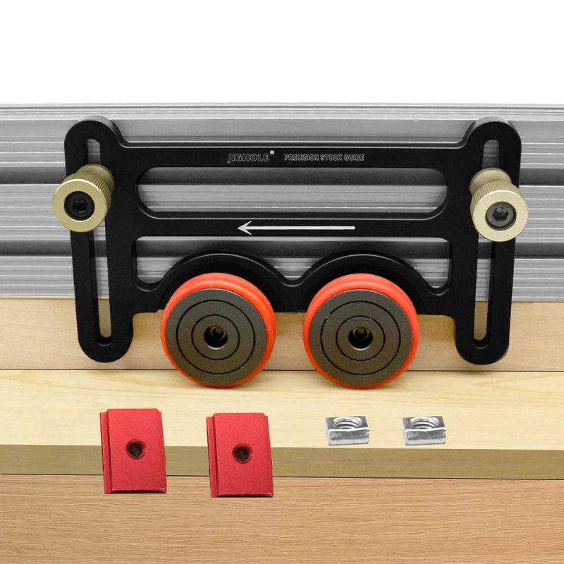 Aluminum Alloy Woodworking  Roller Guide Safety Loc Feather Board Precision Stock Guide for Saw Table Router Table