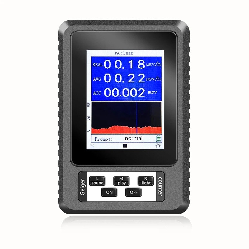 BR-9B XR-1 Nuclear Radiation Detector Color Display Screen Geiger Counter Personal Dosimeter Marble Detectors Beta Gamma X-ray