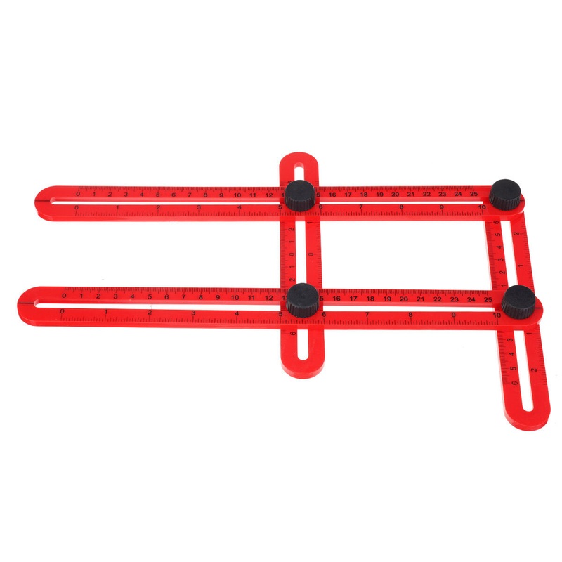 ETOPOO Professional Angle Template Tool Angle Measuring Tool Protractor Multi-Angle Ruler Layout Tool Ruler