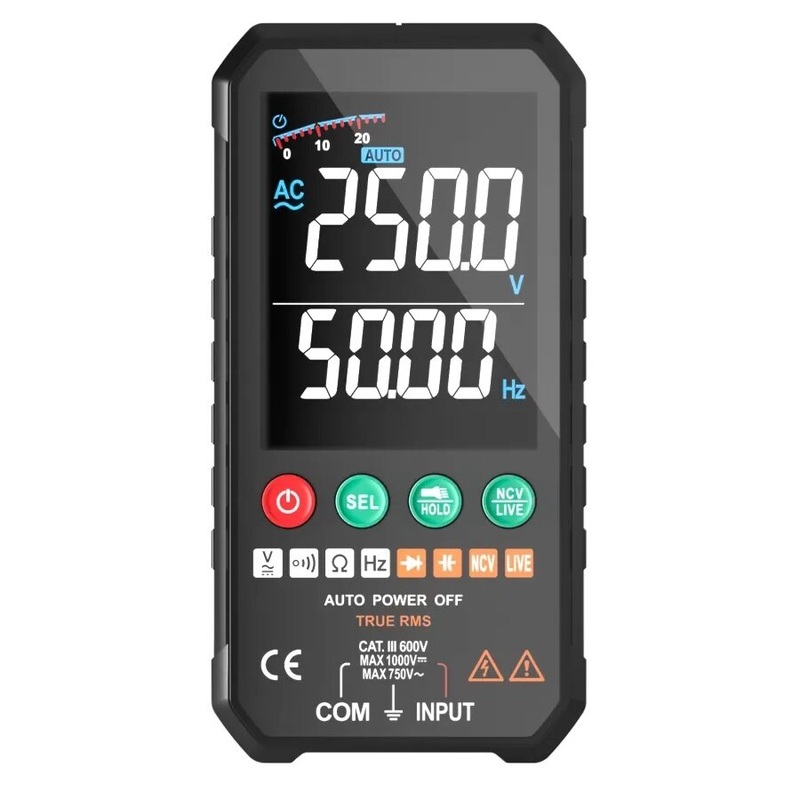 FUYI Professional 6000 Counts Digital Multimeter 1000V AC DC Voltage Meter Ohm Hz NCV Live  F Duty Multimetro FY107A FY107B FY107C