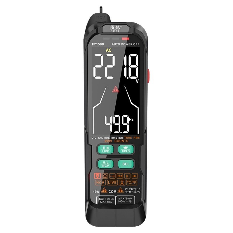 FUYI Smart Anti Burning Digital Multimeter AC/DC Voltage Color Screen NCV True RMS Automatic Measurement FY158A FY158B FY159B