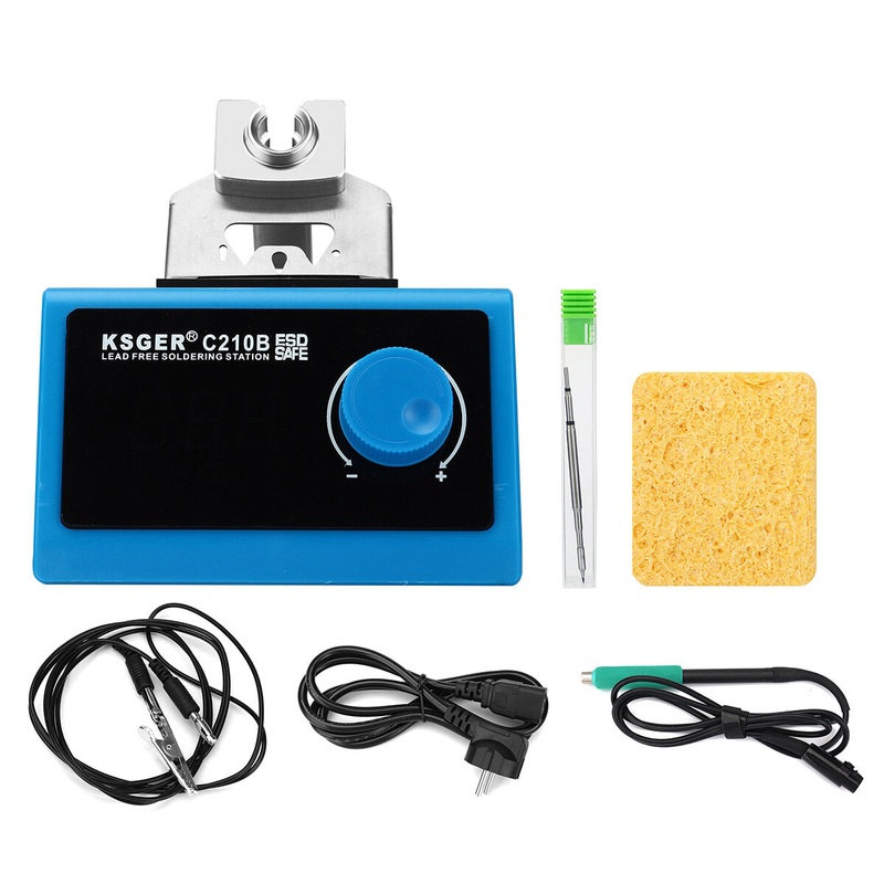 KSGER C210B 220V Constant Temperature 150-480 Hibernation Adaptation Solder Stations with Soldering Iron Tip I+K+IS