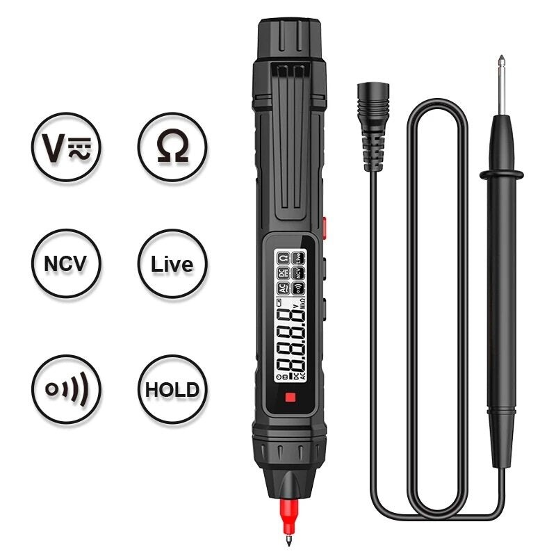 MESTEK Pen Type Digital Multimeter 4000 Counts NCV Multimetro AC/DC Voltage Resistance Diode Continuity Voltage Tester