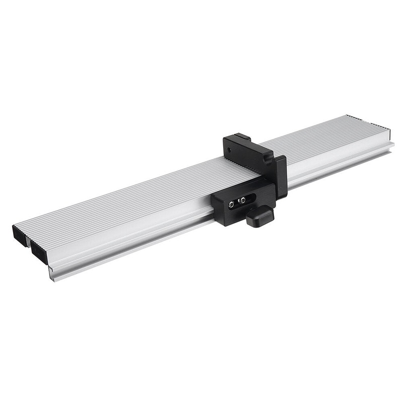 Wnew 450-1220mm Woodworking Miter Gauge Fence Table Saw Fence T Slot Aluminum Alloy Fence Track Stop for Router Table Saw
