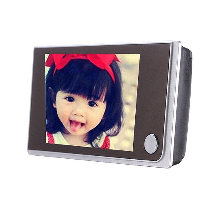 3.5 Inch LCD Visual Electronic Doorbell 2MP 120 Degree Wide-angle Cat Eye Door Camera Home Monitoring Surveillance Device