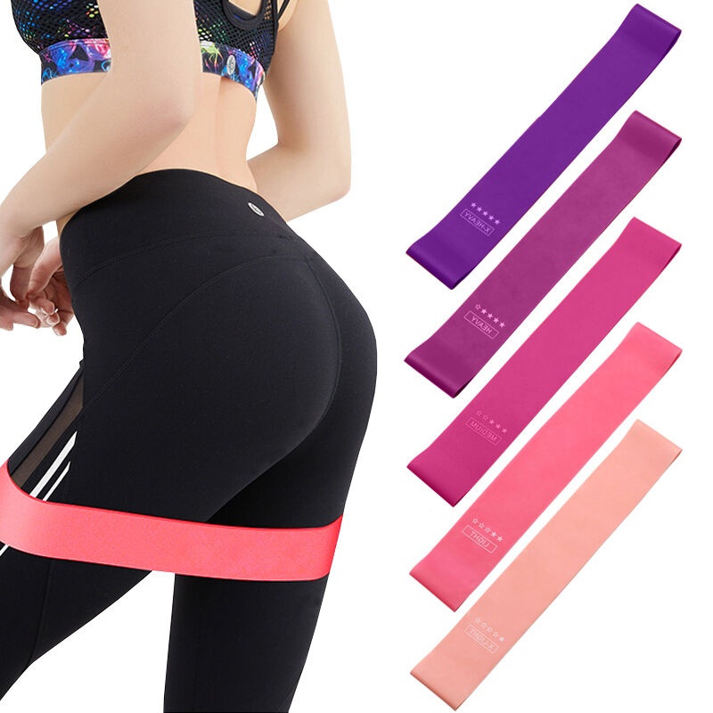 5Pcs Gradient Tension Belt,Yoga Latex Belt Tension Elastic Resistance Loop Bands Yoga Exercise Gym Training