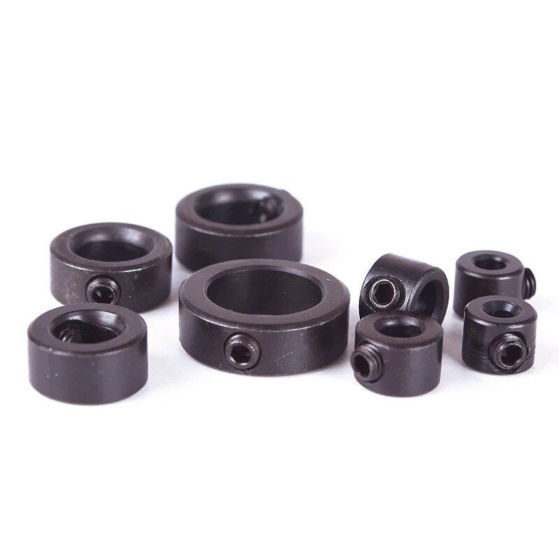 8pcs Woodworking Drill Locator 3-16mm Shaft Depth Stop Collars Ring Positioner Drill for Wood Drill With Hexagon Wrench Bit Tool