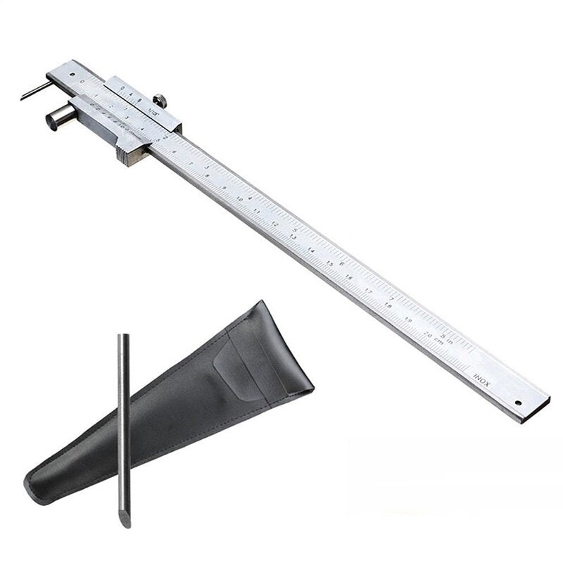ETOPOO 0-200mm Stainless Steel Parallel Marking Vernier Caliper Marking Gauge with Carbide Scriber Marking Gauge Tool