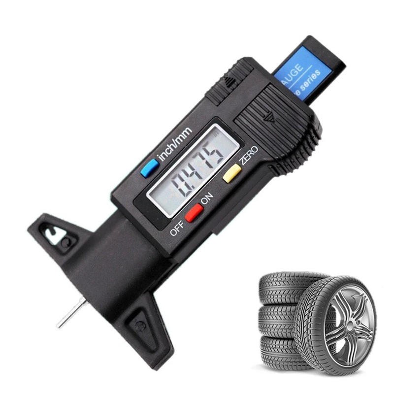 ETOPOO Digital Car Tyre Tire Tread Depth Gauge Meter Auto Tire Wear Detection Measuring Tool Caliper Thickness Gauges Monitoring System