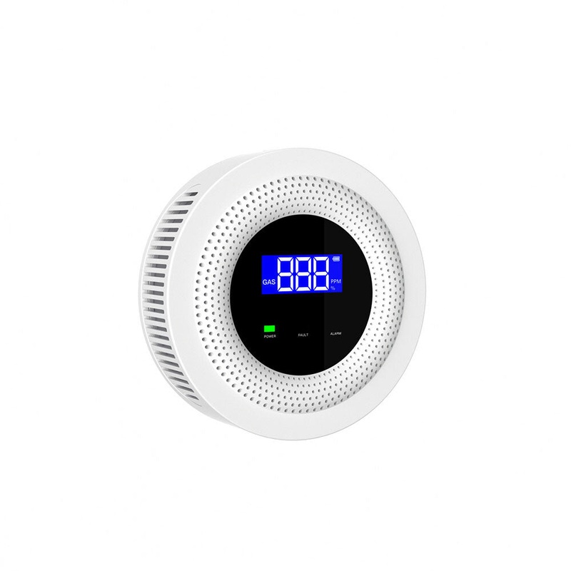 Tuya WiFi Natural Gas Detector Leakage Sensor LED Digital Display APP Remote Alarming Voice Reminder Troubleshooting Household Security Precaution Device