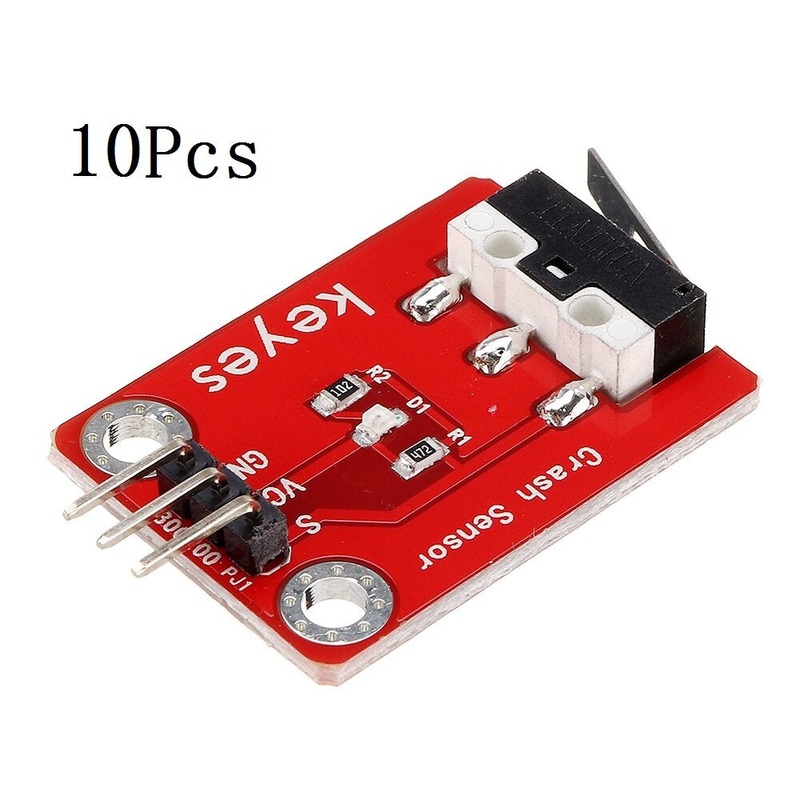 10Pcs Keyes Brick Collision Sensor (pad hole) with Pin Header Module