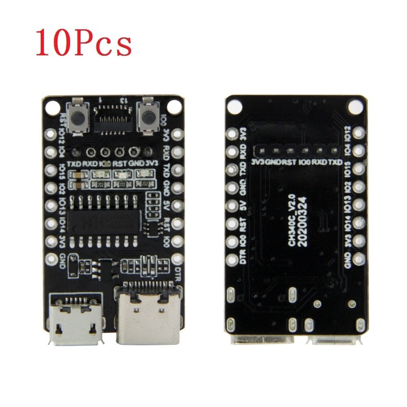 10Pcs LILYGO TTGO ESP32-WROOM LAN8720A Chip Downloader for T-Internet-POE Expansion Board Programmable Hardware