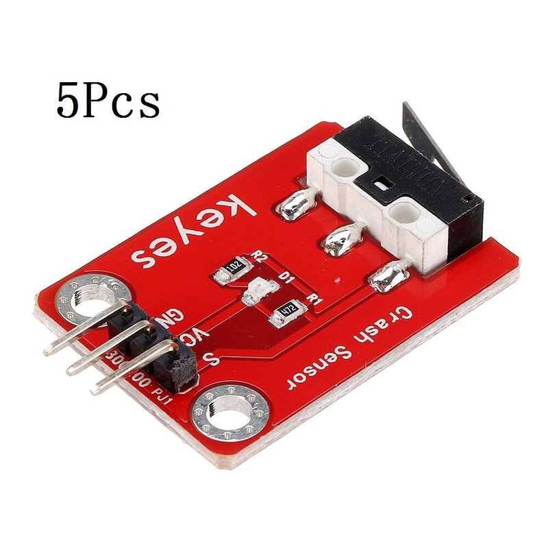5Pcs Keyes Brick Collision Sensor (pad hole) with Pin Header Module