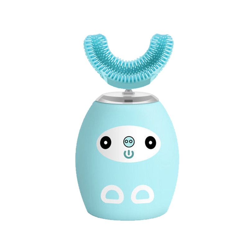 Children 360 Silicone U-shaped Sonic Electric Toothbrush Intelligent Charging IPX7 Waterproof Portable Toothbrush