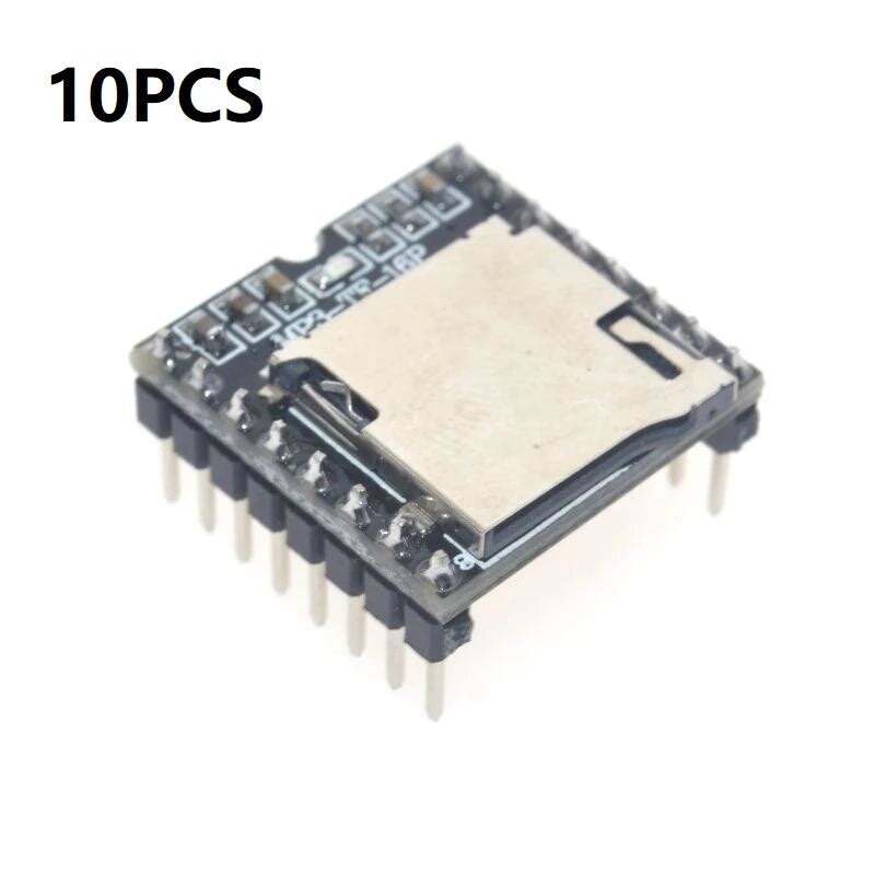 10PCS Mini MP3 Player Module TF Card U Disk Mini MP3 Player Audio Voice Module Board For DFPlayer