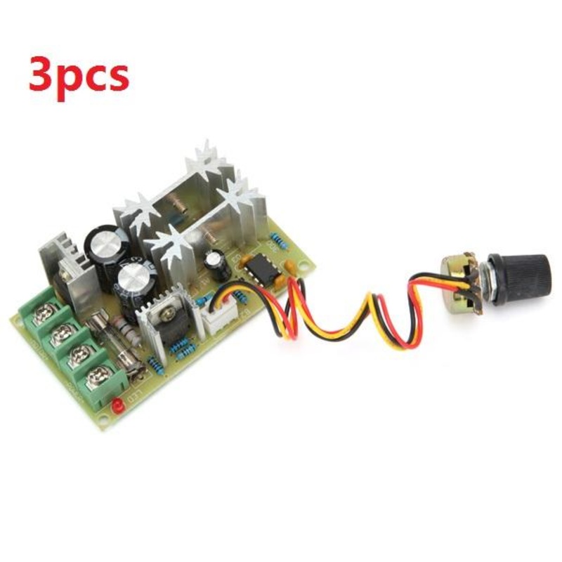 3pcs DC 10-60V 20A 1200W PWM Motor Speed Control Module