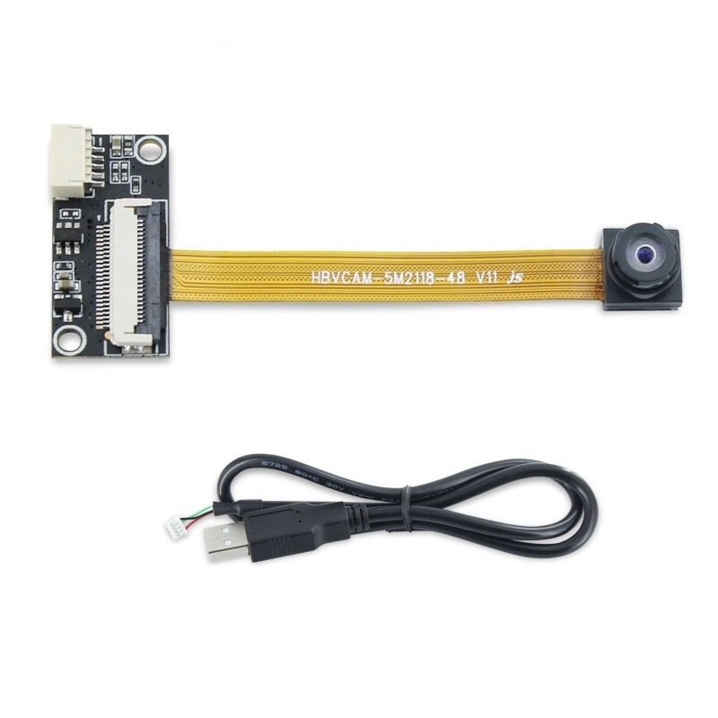 HBVCAM-5M2118-48 V11 76 30FPS 5MP Soft/Hard Board All-in-one USB Drive-free No Distortion Auto Focus Camera Module OV5693 Module