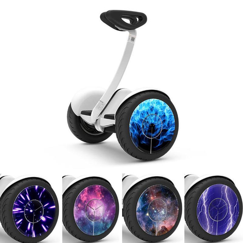 2Pcs Vinyl Self Balancing Scooter Wheel Sticker Decal For XIAOMI Ninebot Mini Balancing Scooter
