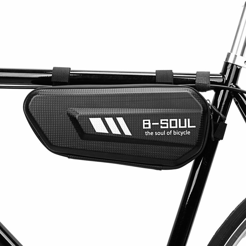 B-SOUL Bicycle Triangle Bag Waterproof Hard Shell Large Capacity Mountain Road Bike MTB Top Front Bag