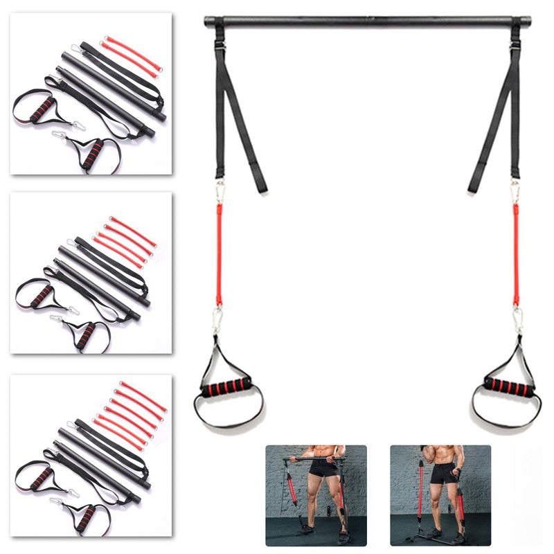 Fitness Pilates Stretch Rope  Leg Arm Strength Muscle Training Yoga Band Squat Artifact Resistance Bands