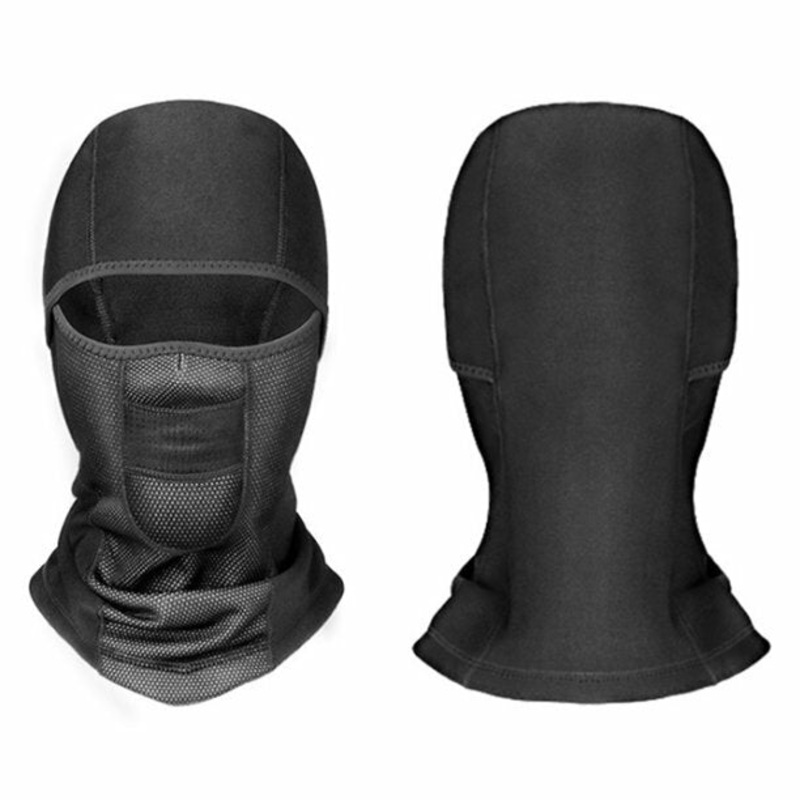 Harmtty Outdoor Sport Cycling Scarf Windproof Balaclava Warm Face Neck Hood Cover Hat,Black