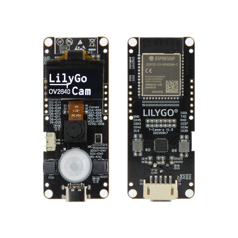LILYGO T-Camera-S3 ESP32-S3 Development Board 2MP HD Camera 0.96 inch OLED 16MB Flash WiFi bluetooth Module