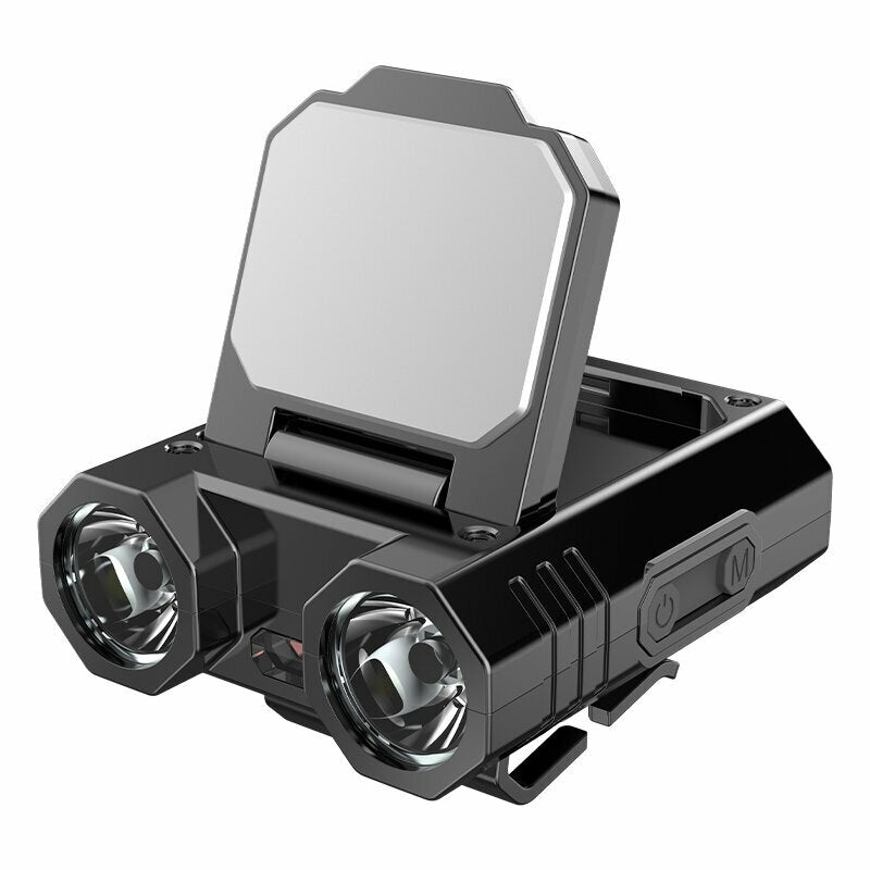 Mini Rechargeable Head Lamp XPE Hat Clip Light Stepless Dimming Rechargeable LED Headl Light for Camping Night Cycling Emergencies