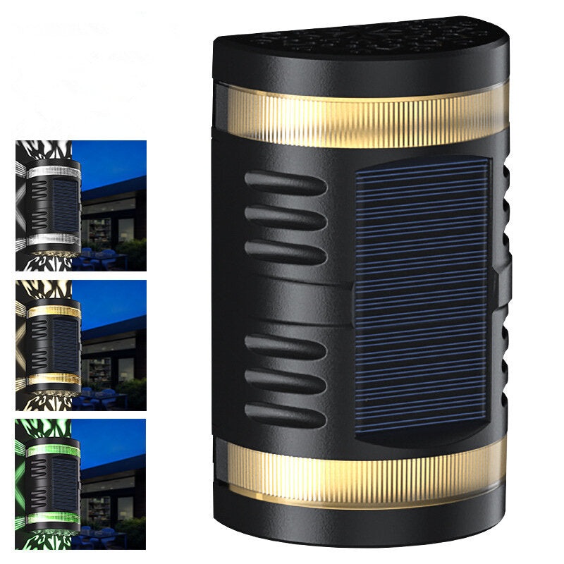 Outdoor Solar Wall Light Solar LED Wall Lamp Waterproof Home Garden Decor Lights for Balcony Backyard Landscape