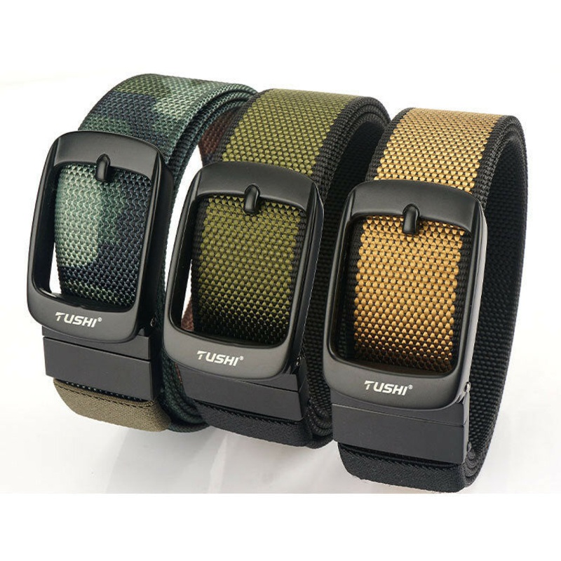 125cm Metal Buckle Tactical Belt Nylon Wistand Inserting Buckle Military Fan Hunting for Men Women