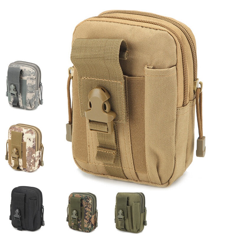 5.5 Inch Outdoor EDC Tactical Waist Bags Pack Men Cell Phone Case Wallet Pouch Holder For Sports Camping Hiking