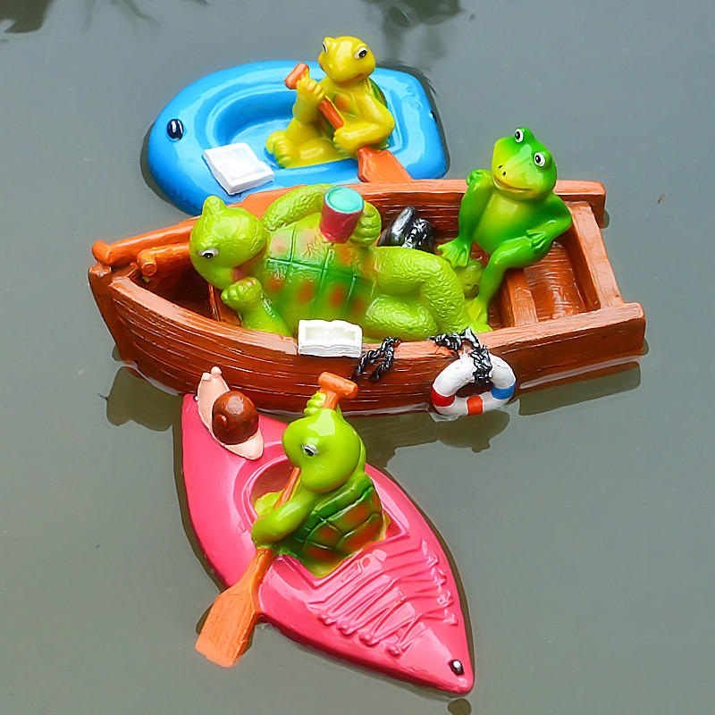 Floating Pond Decor Outdoor Simulation Resin Cute Swimming Pool Lawn Cute Turtle Decorations Ornament Garden Art in Water
