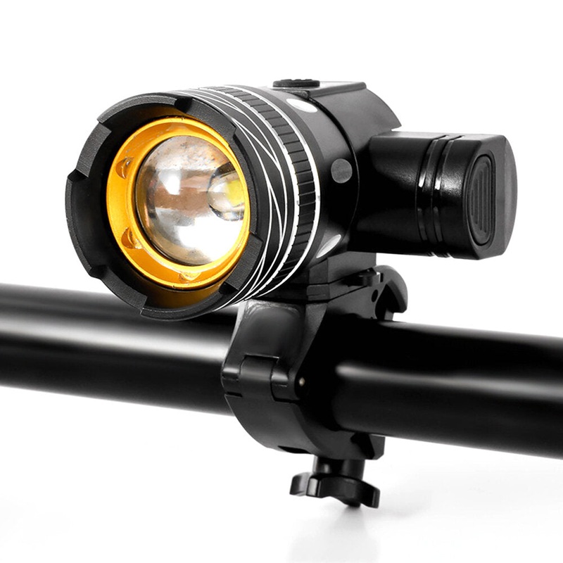 LED Bicycle Front Light USB Rechargeable Adjustable Bicycle Taillight Set MTB Mountain Cycling Flashlight Bike Accessories