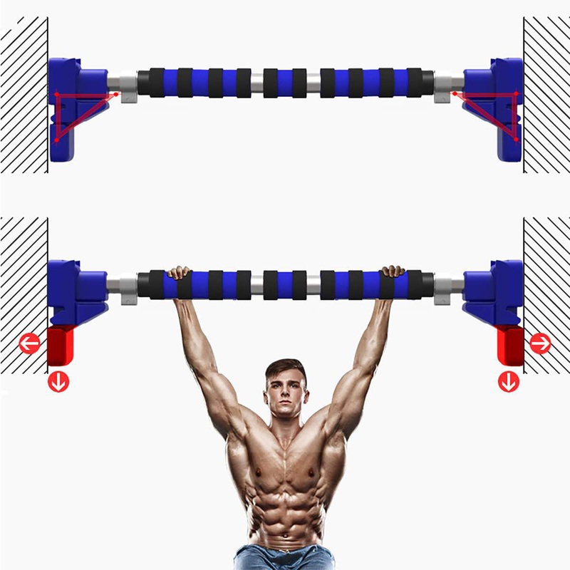 Max Load 500kg Door Horizontal Bars Workout Push Up Training Steel Bar Home Sport Fitness Sit-ups Exercise Tools