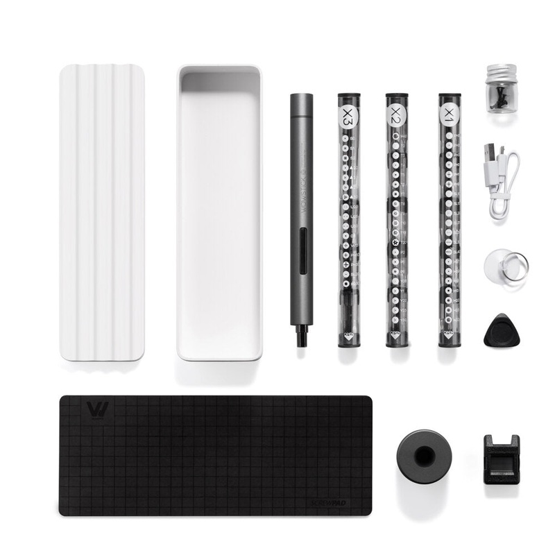 Xiaomi Wowstick 1F+ 64 in 1 Electric Screwdriver High Precision USB Charging LED Light 56 Alloy Steel Batch Heads Ideal for DIY and Home Repair