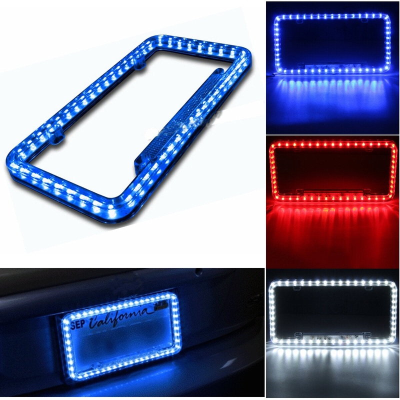 1PCS 12v 54LED License Plate Cover Frame for Car Truck Front Rear Part
