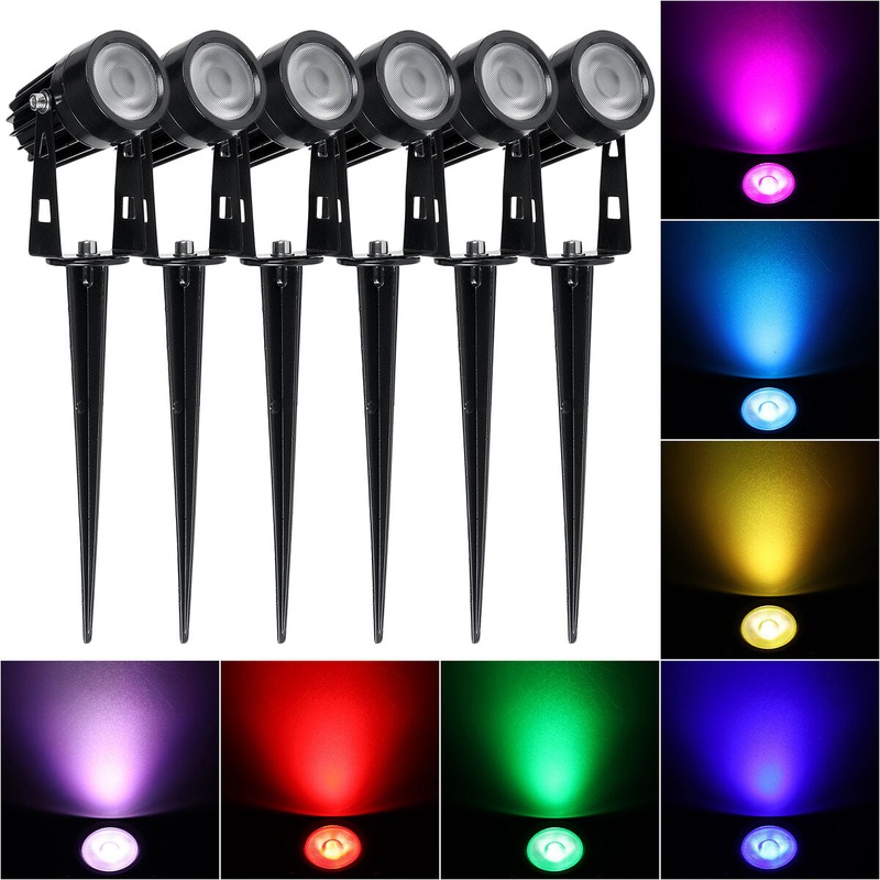 2/4/6 PCS 12V LED Lawn Lights Spotlight Landscape Light Waterproof Outdoor Garden Pathway Yard