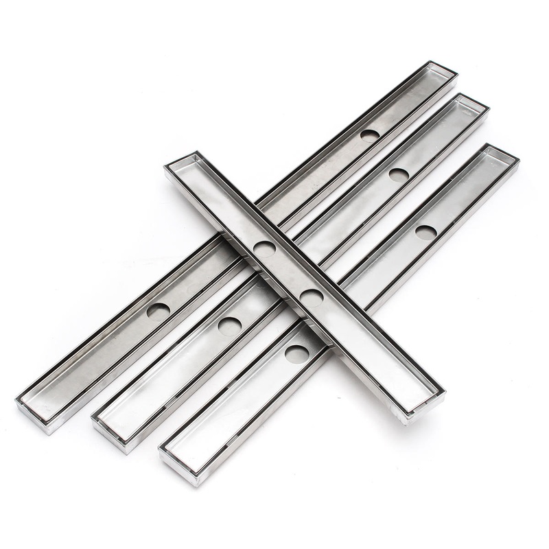 600-1000MM Stainless Steel Tile Insert Shower Grate Floor Drain Linear Bathroom